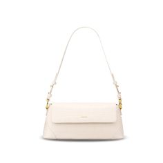 (1) SINBONO Vegan Handbag - Best Price Sustainable Fashion Brand Versatile White Shoulder Bag With Gold-tone Hardware, Chic Cream Flap Shoulder Bag, Chic Baguette Satchel For Daily Use, Chic Cream Baguette Bag With Double Handle, Chic Cream Baguette Shoulder Bag, Versatile Beige Baguette Bag For Errands, Travel Baguette Shoulder Bag With Adjustable Strap, Baguette Shoulder Bag With Detachable Strap For Everyday Use, Baguette Shoulder Bag With Detachable Strap For Travel