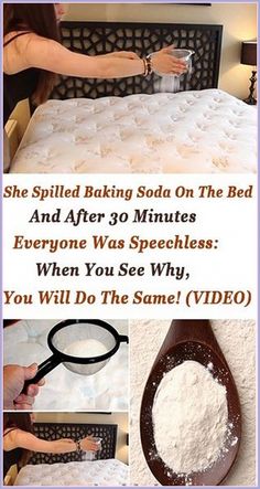 there is a woman that is baking on the bed and after 3 minutes everyone was speckled when you see why, you will do the same video