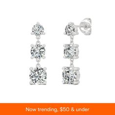 in stock Charles And Colvard Moissanite, Stone Drop Earrings, Diamond Bracelets, Diamond Clarity, Three Stone, Diamond Shapes, Colored Diamonds, Diamond Bracelet, White Gold