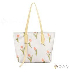 Bird in Bag - Large-capacity bags female new popular fashion shoulder large bags college students tote bag Bags College, Street Trends, Popular Fashion, Bird In Bag, College Students, Large Bags, Tote Bag, Shoulder Bag, Yellow