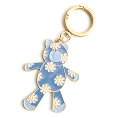 Add a touch of whimsy and charm to your keys with our Enamel Key Chain Bear. Crafted with attention to detail and featuring vibrant colors, this adorable key chain offers a fun and stylish way to keep your keys organized and easily identifiable. Vera Bradley Enamel Key Chain Bear in Vintage Floral Quiet Harbor Blue/White Coach Wallet Bumblebee, Fleece Patterns, Hinged Ring, Gadgets And Gizmos, Belt Purse, Stocking Stuffer Gifts, Cute Keychain, Toiletry Bag Travel, Mini Purse