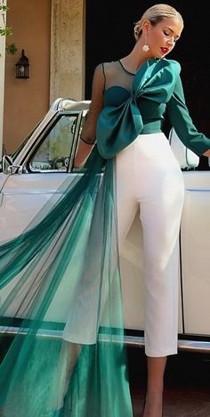 Bow Fashion, Evening Jumpsuit, Fashion Tops Blouse, Western Style, Fashion Tops, Western Fashion, Formal Dresses Long, Fashion Show