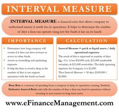 an info sheet describing the benefits of financial measures