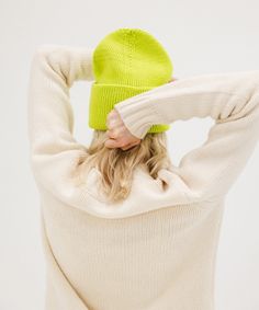 Add a pop of color to freshen up your winter wardrobe or dive all in to a monochromatic look! Introducing the Lou Knit Beanies - intentionally made to keep you outside enjoying the chilly seasons + to brighten those winter blues. Made of 100% Acrylic, this oversized chunky style is warm, comfortable + breathable for all day wear on the slopes. You just might need one in every color! Trendy Knitted Sweater For Everyday, Trendy Warm Sweater For Spring, Casual Merino Wool Sweater For Spring, Casual Chunky Knit Beanie For Fall, Snug Soft Knit Sweater For Spring, Cozy Knit Beanie For Winter, Wool Knit Beanie For Fall, Snug Knit Sweater For Spring, Snug Knit Sweater For Winter