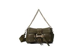 ALDO Cargox - Cross Body Handbags : Khaki : Get this chic and trendy ALDO Cargox bag for your casual outing to the market or mall. The bag has a sling chain and gold-tone hardware. The main compartment features a magnetic snap closure. It has internal zip and slip pockets for storage. Synthetic construction. Striped pattern. Small external zip compartments. Recycled polyethylene terephthalate lining. Imported. Measurements: Bottom Width: 2 1 1 in Height: 7 1 12 in Trendy Baguette Bag With Metal Hardware For Everyday Use, Trendy Everyday Baguette Bag With Metal Hardware, Satchel Baguette Bag With Metal Hardware For Travel, Travel Satchel Baguette Bag With Metal Hardware, Travel Baguette Satchel Bag With Metal Hardware, Trendy Rectangular Hobo Bag With Metal Hardware, Trendy Khaki Shoulder Bag For Travel, Chic Khaki Shoulder Bag For Travel, Trendy Hobo Bag Satchel With Metal Hardware