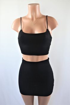 Elsy Mini Skirt Set Layered Crop Top, High Waist Mini Skirt, Crop Top Skirt Set, Mini Skirt Set, Crop Top Skirt, Matching Sets, Online Clothing, Trendy Outfits, Skirt Set