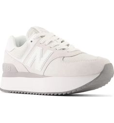 New Balance 574+ Platform Sneaker (Women) | Nordstrom 574 Platform New Balance, Platform New Balance 574, Chunky New Balance Sneakers, New Balance Platform Sneakers, New Balance Platform, Platform New Balance, Winter Fits 2023, New Balance 574 Platform, Cute White Sneakers