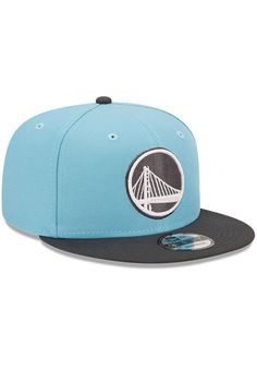 Wear your Warriors style with pride in this Golden State Warriors New Era Blue 2T Color Pack  9FIFTY Snapback Hat! This Golden State Snapback Hat features a front embroidered team logo on a structured polyester crown with flat visor and snap closure. Go Warriors! Front embroidered logo, Fashion alternate colorway, Side New Era Flag, Back plastic snapback, Adjustable closure, Polyester material, Polyester, Wipe clean with cloth or cleaning kit, 4 Blue Baseball Cap With Logo Patch, Blue Trucker Hat With Logo Patch And Flat Bill, Adjustable Blue Trucker Hat With Embroidered Logo, Blue Snapback Hat With Logo Patch And Curved Brim, Blue Flat Bill Baseball Cap For Streetwear, Blue Fitted Hat With Logo Patch And Flat Bill, Blue Flat Bill Fitted Hat With Logo Patch, Blue Flat Bill Hat For Streetwear, Blue Baseball Cap Trucker Hat With Embroidered Logo