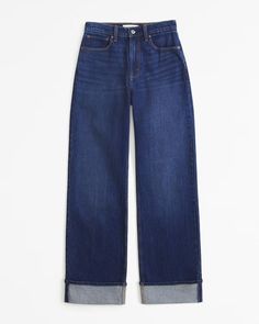 Women's High Rise 90s Relaxed Jean | Women's Bottoms | Abercrombie.com | Abercrombie & Fitch (US) Capsule Wardrobe For Europe, Chic Shoes Flat, High Rise 90s Relaxed Jean, Tie Front Tops, Fall Shopping List, Womens Denim Vest, Cool Girl Aesthetic, Active Swimwear, White Collared Shirt