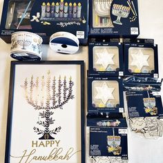 the hanukkah menorah box is open and ready to be opened