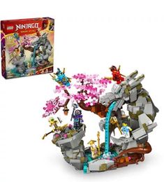 the lego ninja set is shown with its box and instructions to make it look like they are