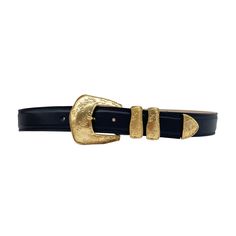 Luxury Leather Belt Buckles With Gold-tone Logo, Black Gold Belt, Black Belt With Antique Buckle For Rodeo, Western Gold Leather Belt, Western Gold Belt With Antique Buckle, Gold Western Belt Buckles For Formal Wear, Gold Western Belt Buckles For Formal Occasion, Western Style Antique Belt Buckle For Formal Wear, Western Style Antique Belt Buckle For Formal Occasion