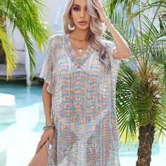 Embrace the Summer Vibe with Our Sexy Bohemian Lace Beach Cover-Ups Hello, my dear fairies! Get ready to turn heads and make a statement at the beach with our stunning Sexy Summer Bohemian Lace Beach Cover-Ups. Perfect for any summer outing, these cover-ups are designed to bring out your inner goddess, ensuring you look and feel your best. Whether you're lounging by the pool or strolling along the shore, our lace cover-ups are the ultimate addition to your summer wardrobe. Product Features Mater