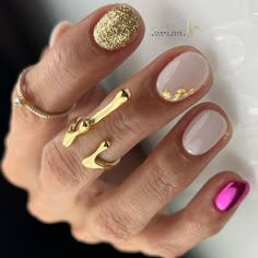 Artist On Instagram, Nail Artist, Nails Nails, Nailed It, Hair Nails, Crystal Clear, Nail Design, Nail Ideas, Foil