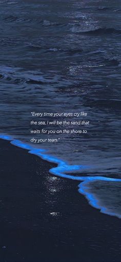 Sea of stars Wallpapers With Quotes Feelings, Ocean Aesthetic With Quotes, Ocean With Quotes, Stars And Sea Aesthetic, Sea Words Quotes, Sweet Quotes Wallpaper, Ocean At Night Aesthetic Wallpaper, Sea Healing Quotes, Sea Quote Wallpaper