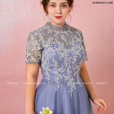 10% off now|Custom Embroidered Sheer Neck Short Sleeves Long Party Dress Modest Plus Size High Quality at GemGrace. Click to learn our pro custom-made service for wedding dress, formal dress. View Special Occasion Dresses for more ideas. Stable shipping world-wide. Party Dress Modest, Modest Plus Size, Long Party Dress, Belle Silhouette, Prom Dresses 2018, Dress Modest, Plus Size Prom, For Wedding Dress, Plus Size Prom Dresses