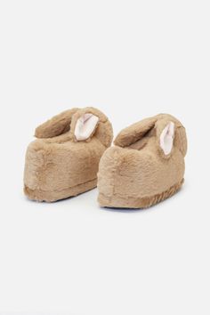 Bunny Slippers- A pair of fun novelty slippers- Sweet bunny design- Fluffy and soft- Natural tan colour with cute pink floppy ears - Available in one size Product Code: PWFY125 Novelty Slippers, Bunny Slippers, Bunny Design, Picnic Dress, Baby Outerwear, Floppy Ears, Bunny Designs, Natural Tan, Novelty Print