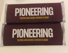 two chocolate bars sitting on top of each other