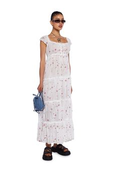 cuz baby, you’re the best. This maxi dress has a sheer mesh construction with lace detailing, embroidered flowers throughout, and a ribbon self-tie bow at the bust. Dolls Kill Outfits, Mesh Maxi Dress, Skirts With Boots, Pride Outfit, Cowgirl Outfits, Platform Sandals Heels, Tie Bow, New Dolls, White Maxi Dresses