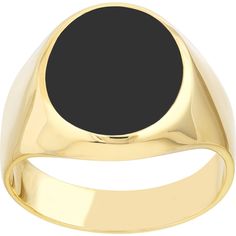 Olas d'Oro 6 Ring - 14K Yellow Gold Oval Onyx Signet Ring Modern Oval Jewelry With Polished Edges, Timeless Black Enamel Signet Ring For Formal Occasions, Timeless Oval Black Enamel Jewelry, Modern Yellow Gold Signet Ring With Black Enamel, Luxury Oval Rings With Polished Edges, Formal Oval Signet Ring With Polished Edges, Luxury Oval Ring With Polished Edges, Elegant Yellow Gold Oval Ring With Polished Edges, Elegant Oval Yellow Gold Ring With Polished Edges