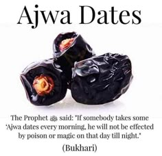 Islamic Food, Ajwa Dates, Daniel Fast Meal Plan, Islamic Medicine, Fruit Quotes, Islamic Life, Healthy Facts, Food Health Benefits, Islam Beliefs