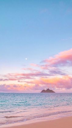 the beach is clean and empty at sunset