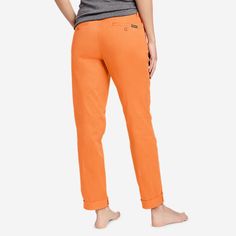 Women's Stretch Legend Wash Pants - Boyfriend | Eddie Bauer Comfort Stretch Solid Color Straight Leg Sweatpants, Cotton Straight Leg Yoga Pants For Fall, Non-stretch Solid Cotton Cargo Pants, Straight Leg Comfort Stretch Bottoms, Non-stretch Cotton Casual Chinos, Casual Non-stretch Cotton Chinos, Relaxed Fit Solid Cotton Yoga Pants, Solid Color Ankle-length Pants With Comfort Waistband, Solid Ankle-length Pants With Comfort Waistband