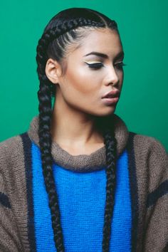 Two Braid Hairstyles, Cornrows Styles, French Braid Hairstyles, Fishtail Braid, Cool Braid Hairstyles, Cool Braids, Cornrow Hairstyles, Braided Hairstyles For Black Women, Long Braids