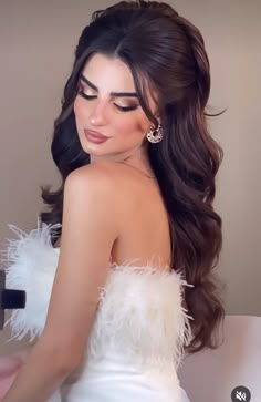 Long Hair Elegant, Wedding Hair Long, Big Volume Hair, Hair Down Styles, Bridesmaid Hair Inspo, Hair Elegant, Classic Wedding Hair, Engagement Hairstyles, Classy Hairstyles