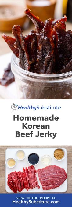 the recipe for homemade korean beef jeky