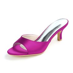 Category:Wedding Shoes; Upper Materials:Satin; Lining Materials:Leatherette; Heel Type:Kitten Heel; Actual Heel Height:2.36; Gender:Women's; Toe Shape:Open Toe; Style:Minimalism; Heel Height(inch):2-3; Outsole Materials:Rubber; Closure Type:Loafer; Shipping Weight:0.55; Listing Date:09/08/2020; Production mode:Self-produce; Foot Length:; Size chart date source:Provided by Supplier. Wedding Shoes Kitten Heel, Bridesmaids Party, Kitten Heel Wedding Shoes, Wedding Shoes Sandals, White Wedding Shoes, Kitten Heel Shoes, Bridesmaid Shoes, Wedding Sandals, Womens Wedding Shoes