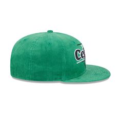 The Boston Celtics Throwback Display 9FIFTY Snapback Cap features an embroidered Celtics wordmark and logo at the front against a corduroy fabrication throughout. Additional details include a snapback closure at the rear and a gray undervisor. Embroidered Logo Corduroy Hat For Streetwear, Streetwear Corduroy Hat With Embroidered Logo, Corduroy Hat With Embroidered Logo For Streetwear, Corduroy Flat Bill Baseball Cap For Streetwear, Corduroy Flat Brim Baseball Cap For Streetwear, Casual Corduroy Baseball Cap For Streetwear, Corduroy Snapback Hat For Streetwear With Curved Brim, Corduroy Snapback Hat For Streetwear, Casual Corduroy Snapback Hat For Streetwear