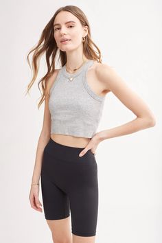 WSLY The Rivington Crop Tank – BANDIER Cropped Zip Up, Cotton Citizen, A Jacket, Solid & Striped, Blue Ombre, Shop Sweatshirts, Sustainable Clothing, Leggings Shop, Comfortable Fashion