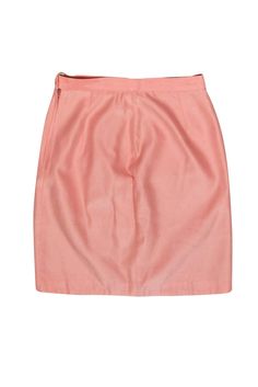 Bring some fab and feminine style to the office with this skirt from Alberta Ferretti! The classic pencil skirt is given a precious upgrade with a pop of light pink. Perfect for the office in springtime! Style with a ruffled blouse and pastel pumps for a light and airy boss lady look you can rock to your next big meeting or networking event. No size tag, measures size 4 No fabric content tag, feels like silk or silk blend Made in Italy Concealed side zipper w/ button at waist Lined Pencil-style Draping Techniques, Pink Pencil, Pink Pencil Skirt, Ruffled Blouse, Buy Shoes Online, Networking Event, Italian Fashion Designers, Alberta Ferretti, Denim Design