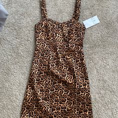 Leopard Print Cocktail Mini Dress. Sleeveless. Leopard. Trendy. Never Worn! Nwt Stretch Sleeveless Brown Mini Dress, Brown Stretch Dress For Vacation, Fitted Brown Sleeveless Mini Dress, Chic Brown Mini Length Sleeveless Dress, Chic Sleeveless Brown Mini Dress, Brown Sleeveless Sundress For Day Out, Brown Sleeveless Mini Dress For Date Night, Sleeveless Brown Sundress For Day Out, Casual Brown Mini Sleeveless Dress