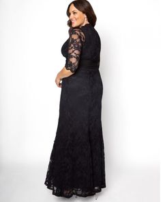 Screen Siren Lace Gown Plus Size Formal Gown, Plus Size Formal Gowns, Plus Size Evening Gowns, Plus Size Gowns Formal, Jacket Dresses Formal, Lace Long Dress, Plus Size Evening Gown, Elegant Long Dress, Wedding Mother Of The Bride