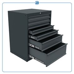 the drawers are open and ready to be used for storing items or other things,