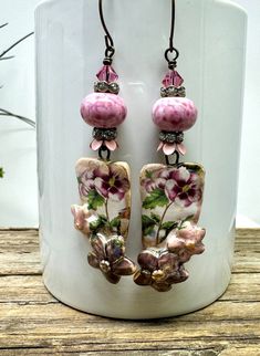 Ceramic Earrings, Floral Earrings, Boho Hippie Earrings, Artisan Made, OOAK - Etsy Ceramic Earrings, Gilbert Az, Hippie Earrings, Ceramic Earring, Floral Earrings, Earrings Boho, Boho Earrings, Boho Hippie, Hippie Boho