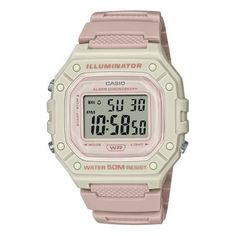 CASIO Fashion Stylish Sports 50m Waterproof Pink White Watch Digital W-218HC-4A2V Casio Digital, Digital Wrist Watch, Casio Vintage, Mens Digital Watches, White Watch, Pony Drawing, Unisex Watches, Casio G Shock, G Shock