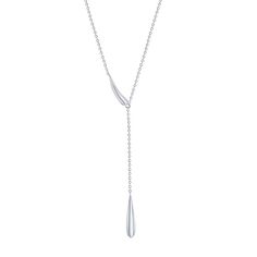 Accentuated with a polished teardrop link, this Argento Bella necklace is sleek and sophisticated. Accentuated with a polished teardrop link, this Argento Bella necklace is sleek and sophisticated.Click on this JEWELRY & WATCHES GUIDE to learn about fit, styles, materials and more! Drop length: 3 in. Chain length: 18 in. + 2-in. extender Chain type: cable Nickel free Metal: sterling silver Plating: rhodium, gold tone Finish: polished Packaging: boxed Size: 16". Gender: female. Age Group: adult. Bella Necklace, Lariat Necklace, Chain Lengths, Chain Length, Gender Female, Size 16, Jewelry Watches, Age Group, Silver Necklace