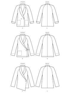 the instructions for how to wear a blazer and jacket in three different styles, including one