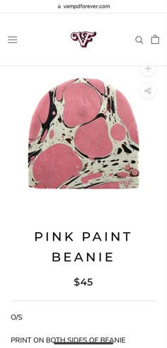 Streetwear Beanie, Cute Online Clothing Stores, Cute Clothing Stores, Cute Beanies, Pink Paint, Swag Outfits For Girls, Girly Accessories, Clothing Pieces, Girl Fits