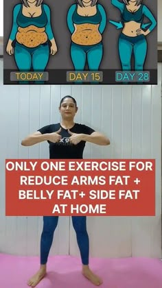 Weight Exercises For Fat Loss, Work Out Women Exercises, Side Fat, Tummy Workout, Basic Workout, Simple Exercises, Workout Without Gym, Walking Exercise