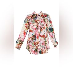 Nwt Pretty Little Thing Rose Femme Renaissance Oversized Shirt | Size: 8 | Color: Rose Add Some Bold Prints Into Your Weekend Wardrobe With This Killer Shirt Doll. Featuring A Rose Renaissance Print Material, Button-Up Fastenings And An Oversized Fit, We Love This Teamed With The Matching Bottoms And A Pair Of Strappy Heels For A Weekend Worthy Look. Open To Offers! Check Out My Other Listings To Bundle And Save! Oversized Floral Print Shirt For Fall, Oversized White Floral Print Blouse, Oversized Floral Print Button-up Blouse, Oversized Floral Print Top For Daywear, Oversized Feminine Pink Top, Oversized White Blouse With Floral Print, Pink Loose Feminine Top, Feminine Pink Floral Print Shirt, Pink Floral Print Shirt For Daywear