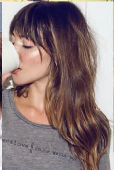 Cheek Bone Bangs, Lob With Fringe Fine Hair, Shaggy Lob With Bangs Round Faces Long, French Lob With Bangs, Full Fringe Long Hair, Franje Pony, French Haircut Medium, French Fringe Bangs, Gen Z Makeup