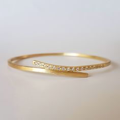 Gold and Diamonds Bangle . Embrace Bangle Bracelet . Diamond - Etsy Israel Bangle Bracelets Gold Simple For Women, Gold And Jewelry, Gold Bracelet Simple, Diamond Bracelet Design, Diamond Bangles Bracelet, Bracelet Simple, Jewelry Bracelets Gold, Bangles Design