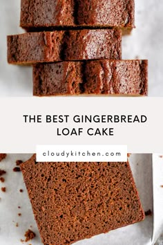 the best gingerbread loaf cake recipe is easy to make and tastes just as good as it looks