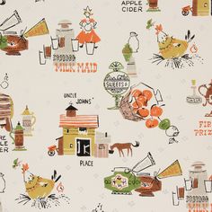 an image of a wallpaper pattern with various things on the wall and around it