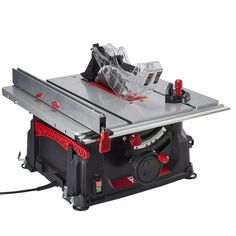 a table saw with the blades cut off