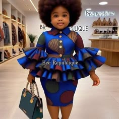 Ankara For Children, Children Ankara Gowns, Children Wears, African American Clothing, Materials Gown Style, Simple Dress Styles, Boubou Styles, Boubou Styles For Women, Ladies Trousers